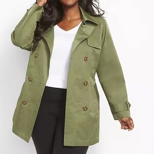 LB Olive Short Classic Trench
